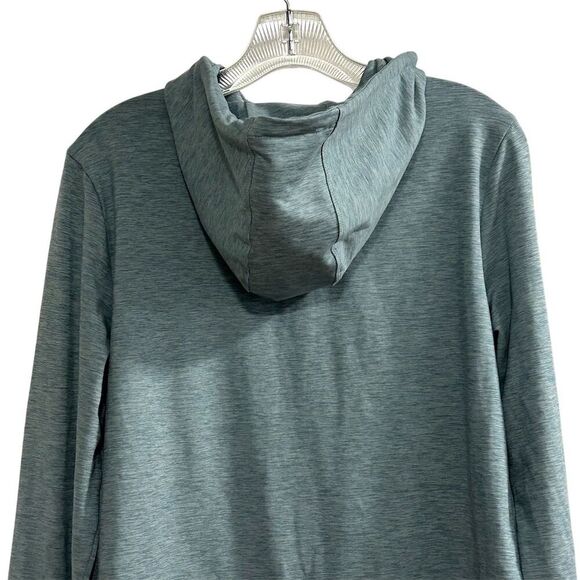 Bass Women's M Blue Green Pullover Hoodie Lightweight Kangaroo Pocket - Picture 11 of 14